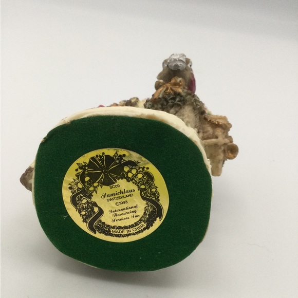 Samichlaus Switzerland 1993 SC09 International Santa Figurine White Robe 4.5" - Picture 8 of 10